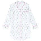 Women's Golf Night Shirt - Organic Cotton Poplin