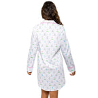 Women's Golf Night Shirt - Organic Cotton Poplin
