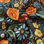 1950s Hawaiian Shirt For Men Flower Button-down Shirt Short Sleeve 100% Cotton Shirt By Seven