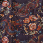 Hawaiian Shirt For Men Embroidered Dragon Pattern Shirt Camp Collar 100% Cotton By Sun