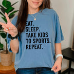Sports Mom Graphic Tee – Soft Cotton Comfort Shirt for Parenting Hustle