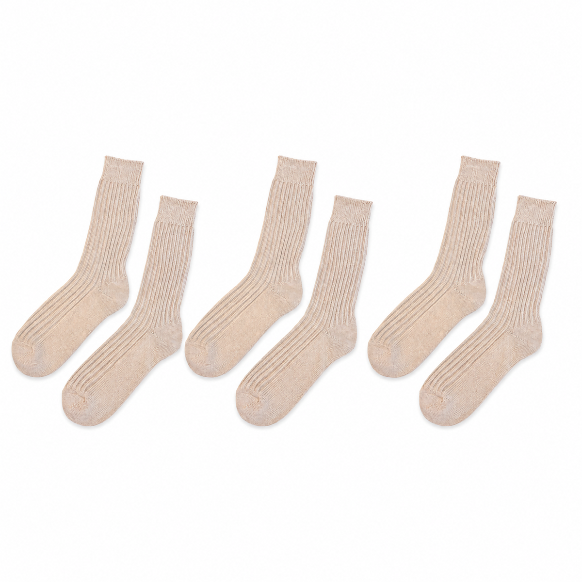 tittimitti® Women’s 100% Organic Cotton Boot Socks 3-Pack – Thick Warm Winter Socks Made in Italy