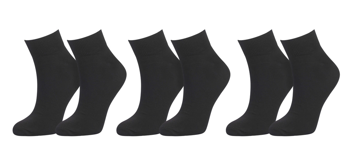 tittimitti® Men's 98% Organic Cotton Ankle Socks 3-Pack – Soft & Breathable