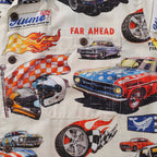 Hawaiian Shirt For Men Racing Flames Print Shirt Camp Collar 100% Cotton By Sun
