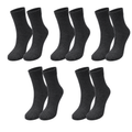 tittimitti® Kids' 98% Organic Cotton Crew Socks 5-Pack – Soft Breathable School Socks