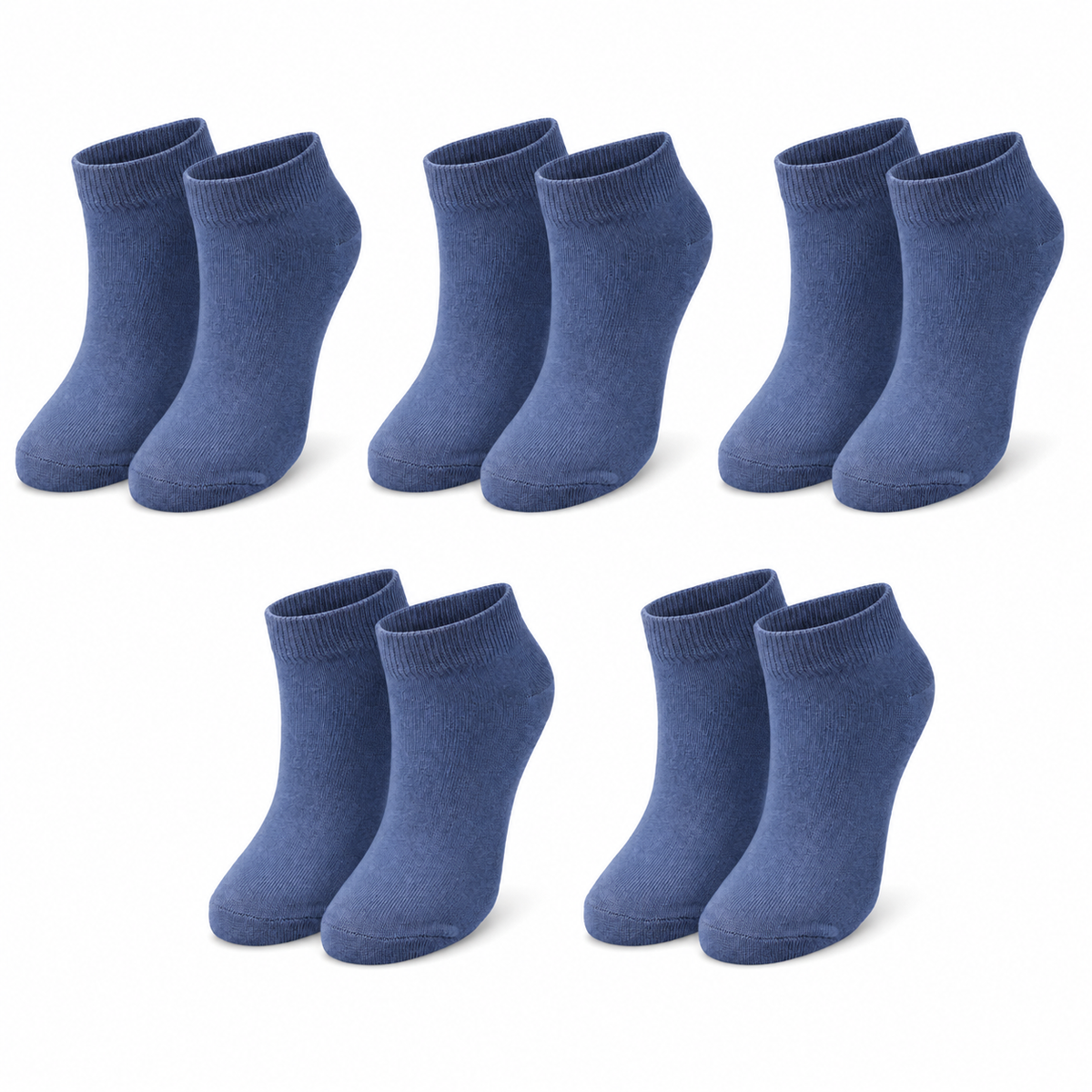 tittimitti® Kids' 98% Organic Cotton Ankle Socks – Lightweight Summer & Sneaker Socks