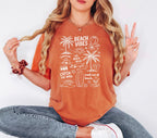 Seashell Shirt Women - Retro Comfort Colors Tee | Soft Cotton Beach Shirt