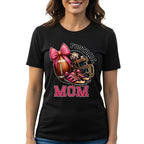 Football Mom T-Shirt 100% Ring-Spun Cotton Game Day Graphic Tee