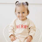 Merry Organic Cotton Crewneck Sweatshirt - Cream