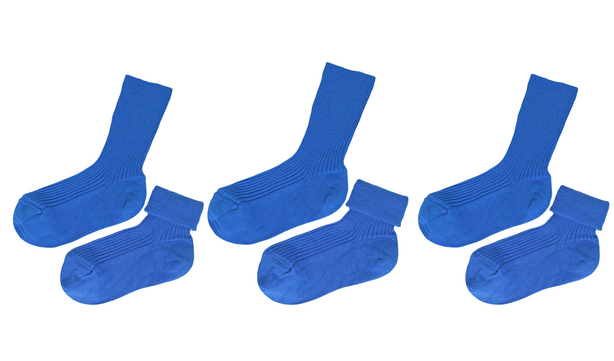 tittimitti® Kids' 100% Organic Cotton Socks 3-Pack – Made in Italy, Unisex