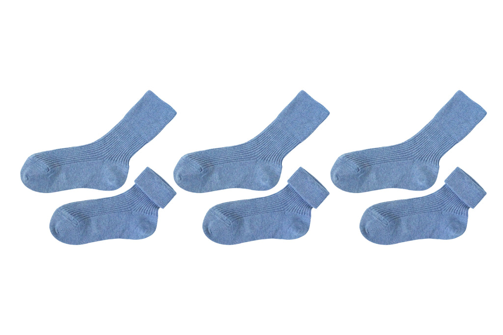 tittimitti® Kids' 100% Organic Cotton Socks 3-Pack – Made in Italy, Unisex