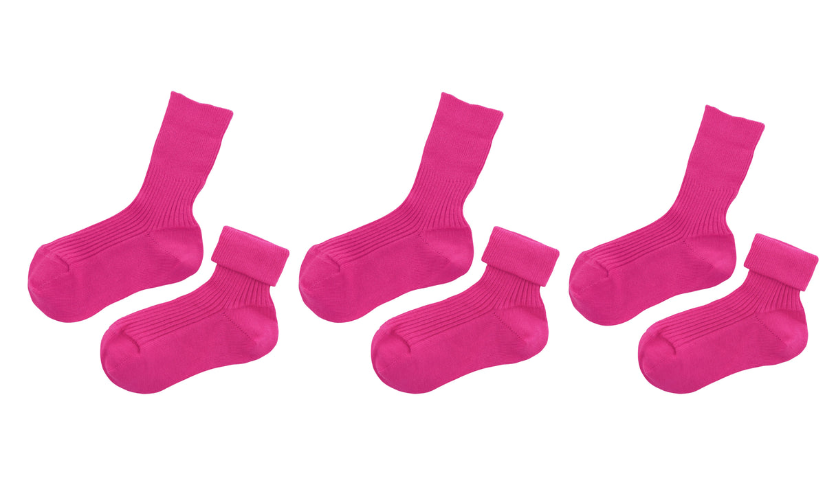 tittimitti® Kids' 100% Organic Cotton Socks 3-Pack – Made in Italy, Unisex