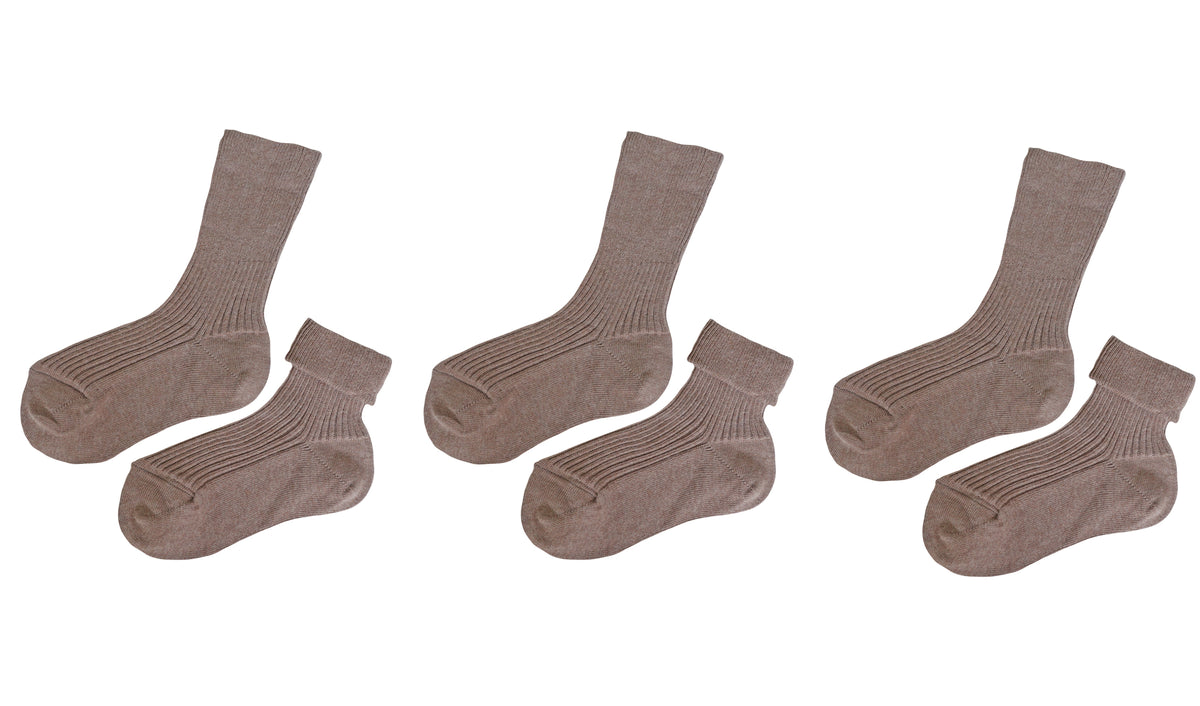 tittimitti® Kids' 100% Organic Cotton Socks 3-Pack – Made in Italy, Unisex
