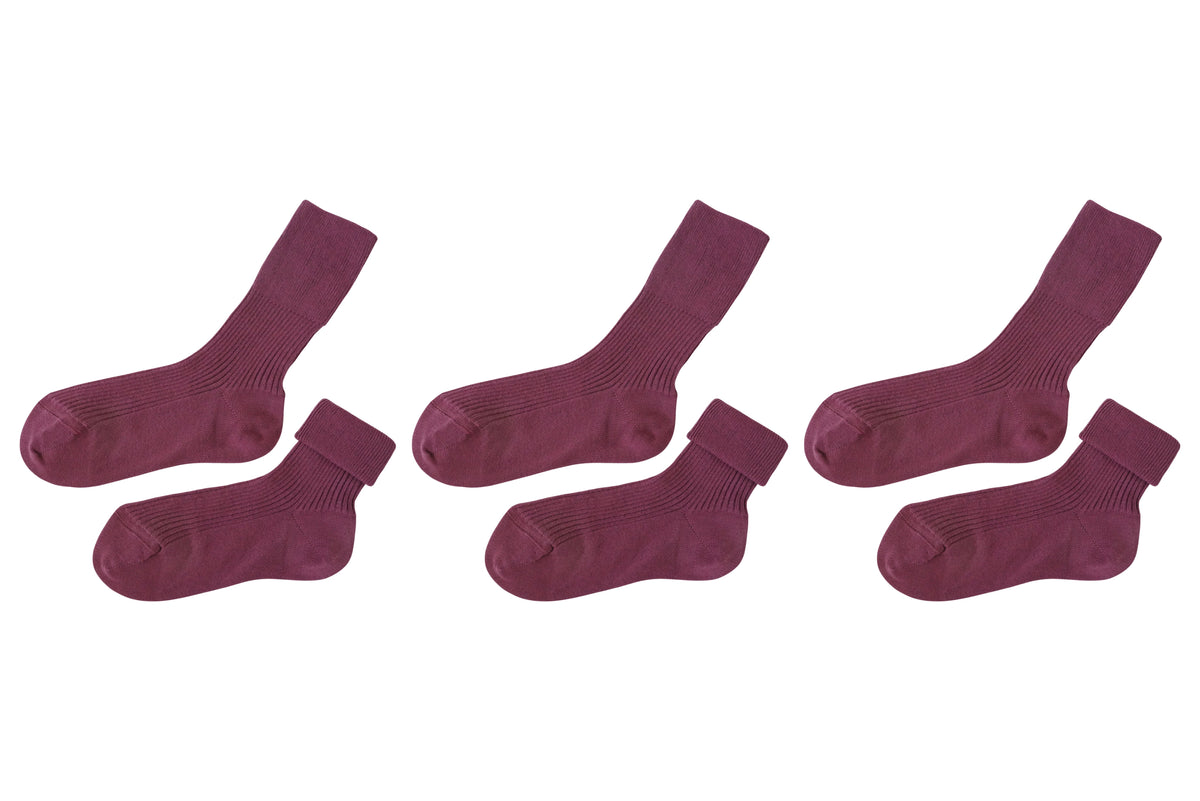 tittimitti® Kids' 100% Organic Cotton Socks 3-Pack – Made in Italy, Unisex