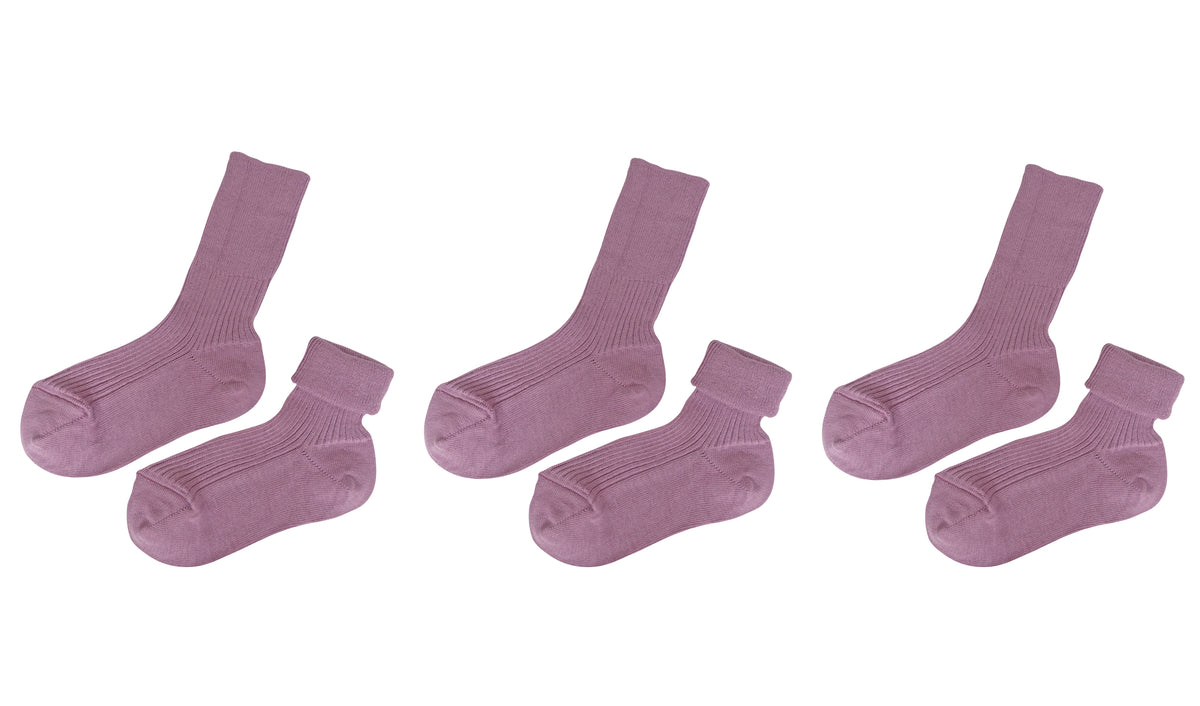 tittimitti® Kids' 100% Organic Cotton Socks 3-Pack – Made in Italy, Unisex