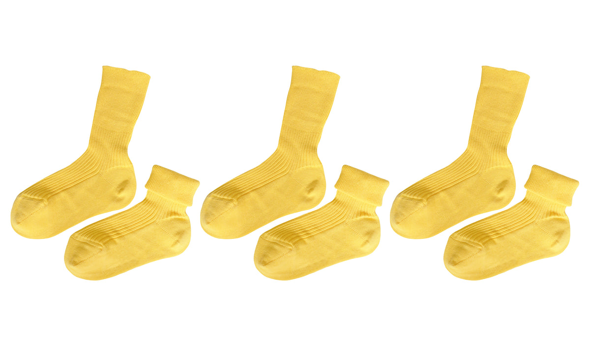 tittimitti® Kids' 100% Organic Cotton Socks 3-Pack – Made in Italy, Unisex