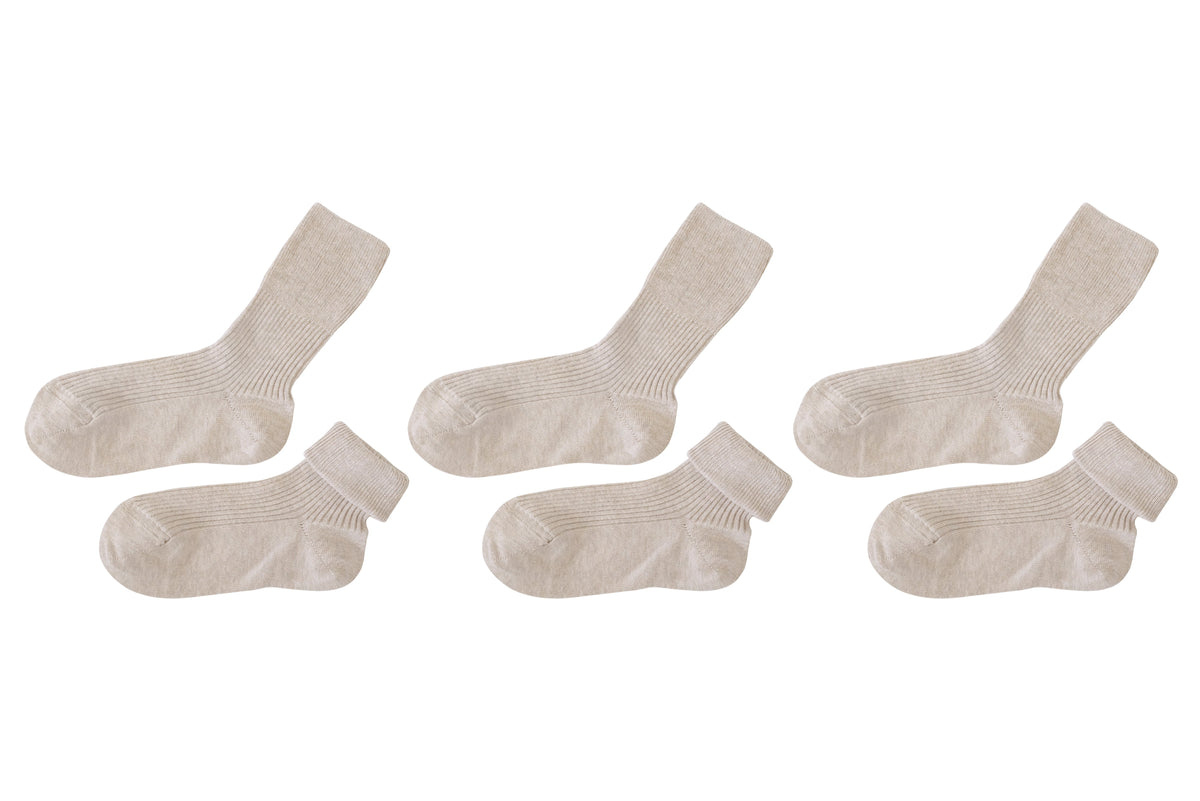 tittimitti® Kids' 100% Organic Cotton Socks 3-Pack – Made in Italy, Unisex