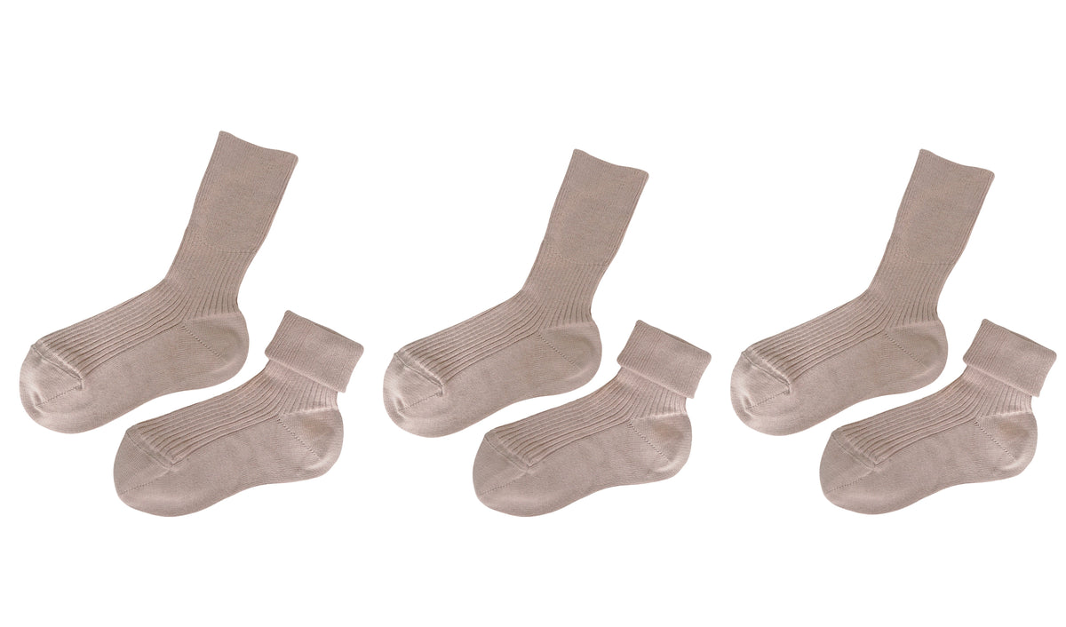 tittimitti® Kids' 100% Organic Cotton Socks 3-Pack – Made in Italy, Unisex