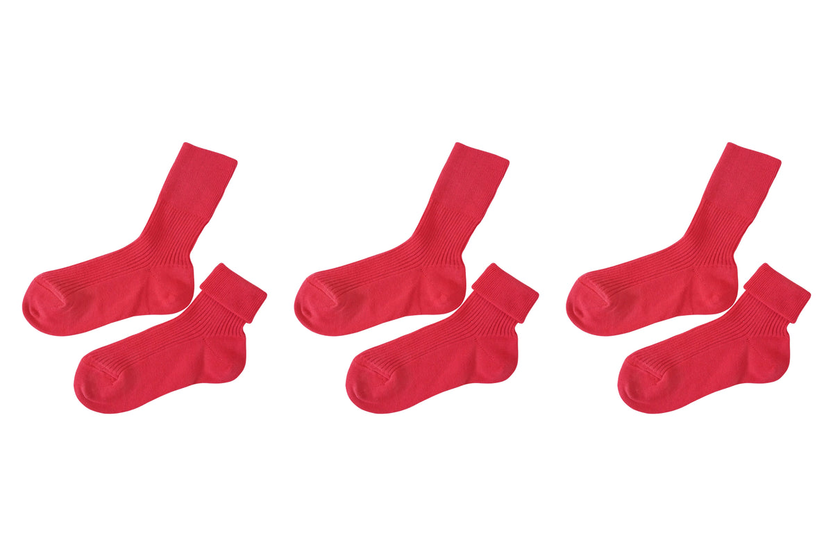 tittimitti® Kids' 100% Organic Cotton Socks 3-Pack – Made in Italy, Unisex