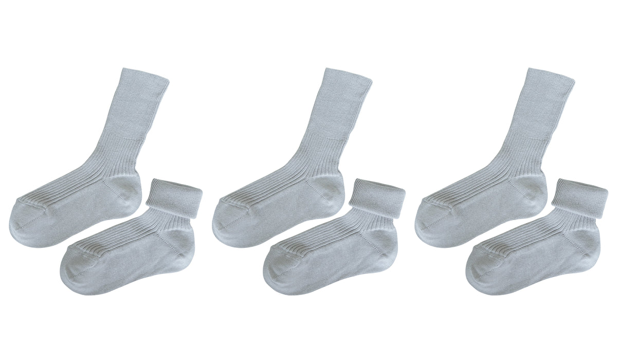 tittimitti® Kids' 100% Organic Cotton Socks 3-Pack – Made in Italy, Unisex