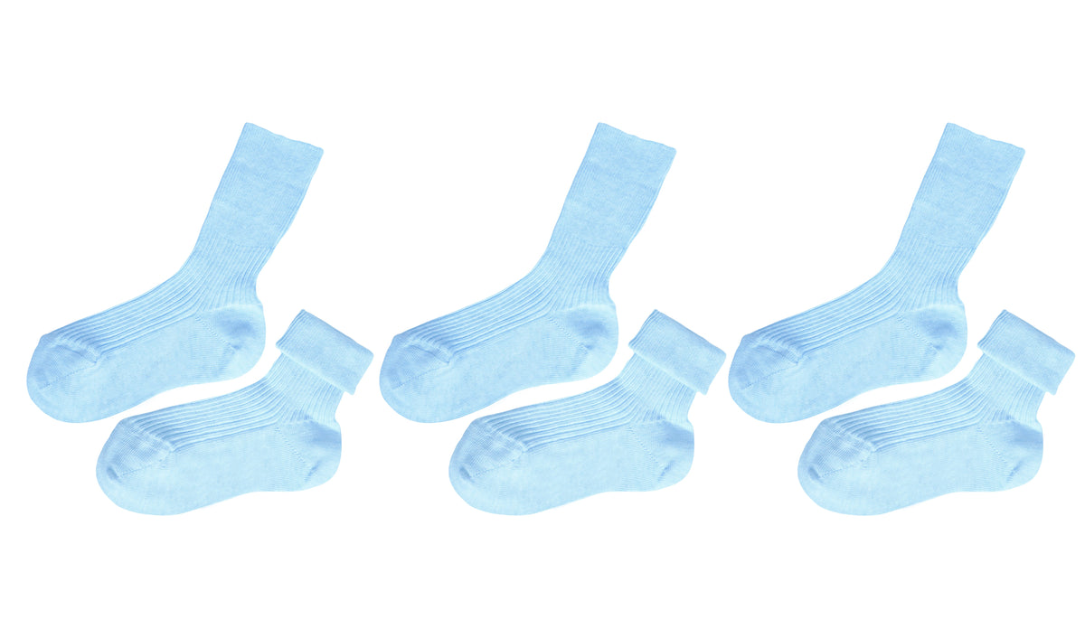 tittimitti® Kids' 100% Organic Cotton Socks 3-Pack – Made in Italy, Unisex