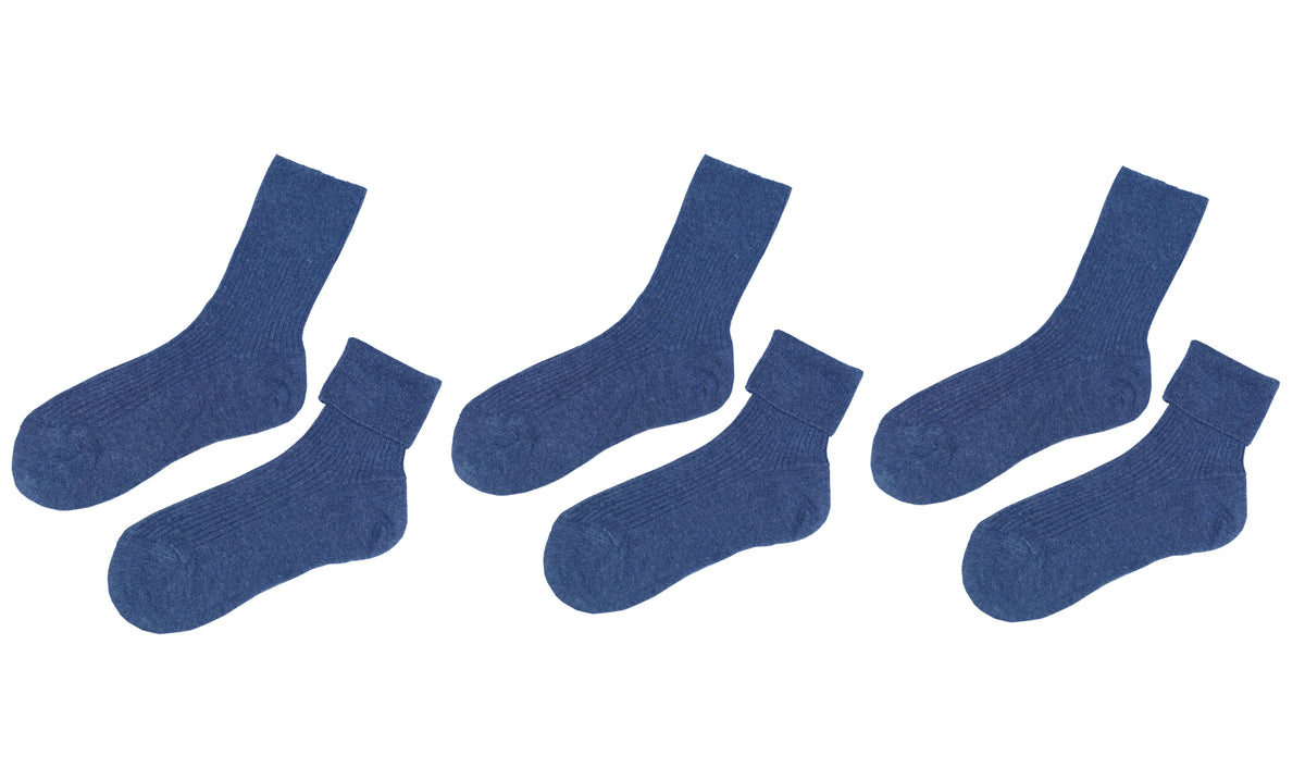 tittimitti® Kids' 100% Organic Cotton Socks 3-Pack – Made in Italy, Unisex
