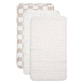 ORGANIC MUSLIN BURP CLOTHS, 3 PACK (IVORY + OATMEAL)