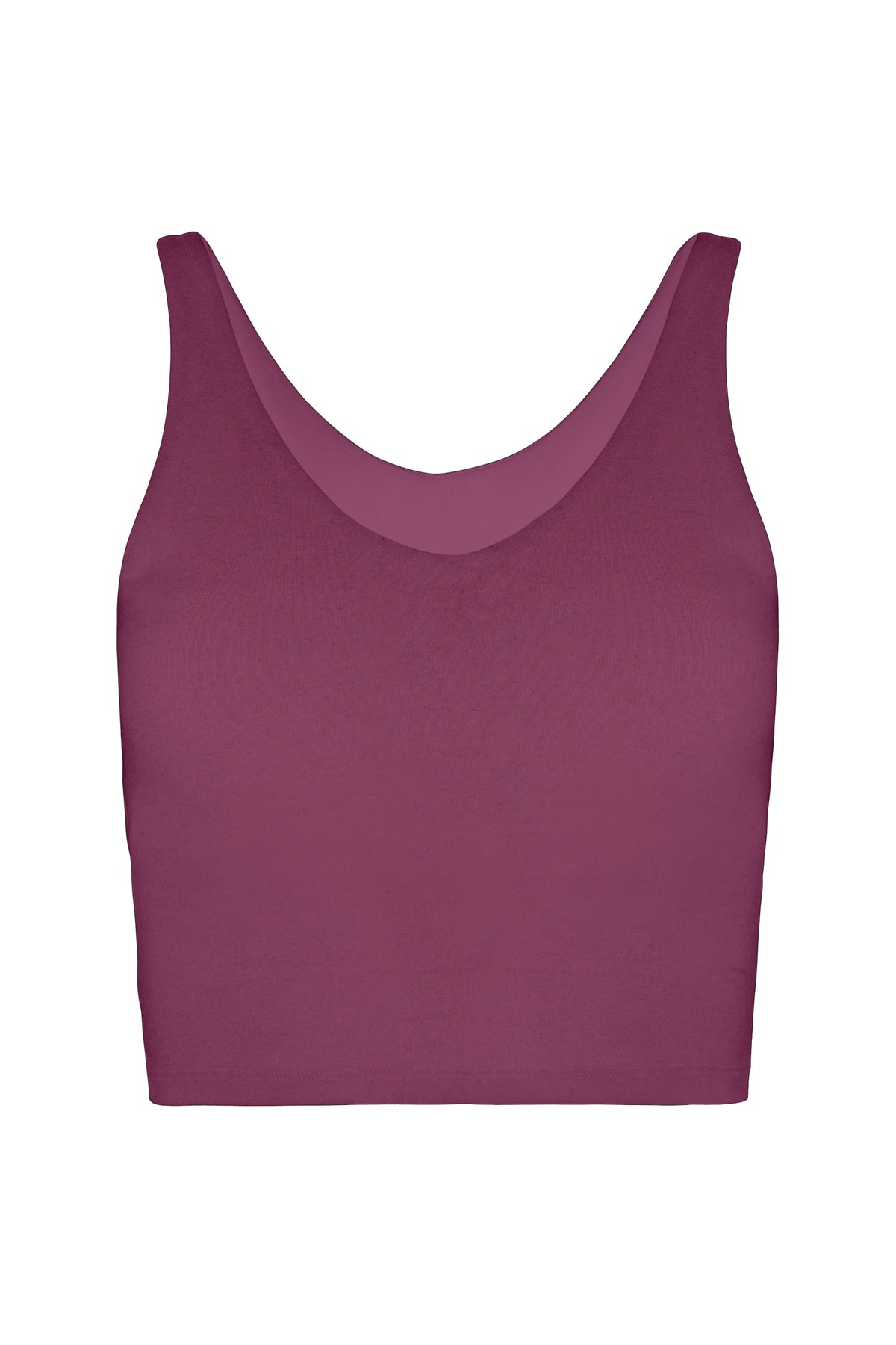 V Neck Organic Cotton Crop Tank