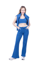 Jules Waffle Knit Organic Cotton Drawstring Pant