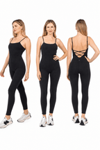 Lorna Criss-Cross Organic Cotton Jumpsuit
