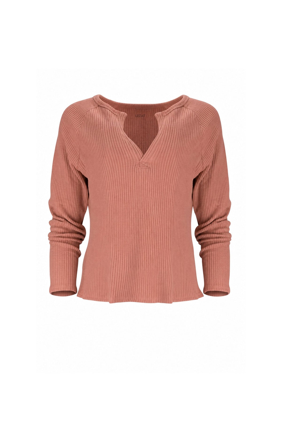 Jules Waffle Knit Organic Cotton V-Neck Pullover