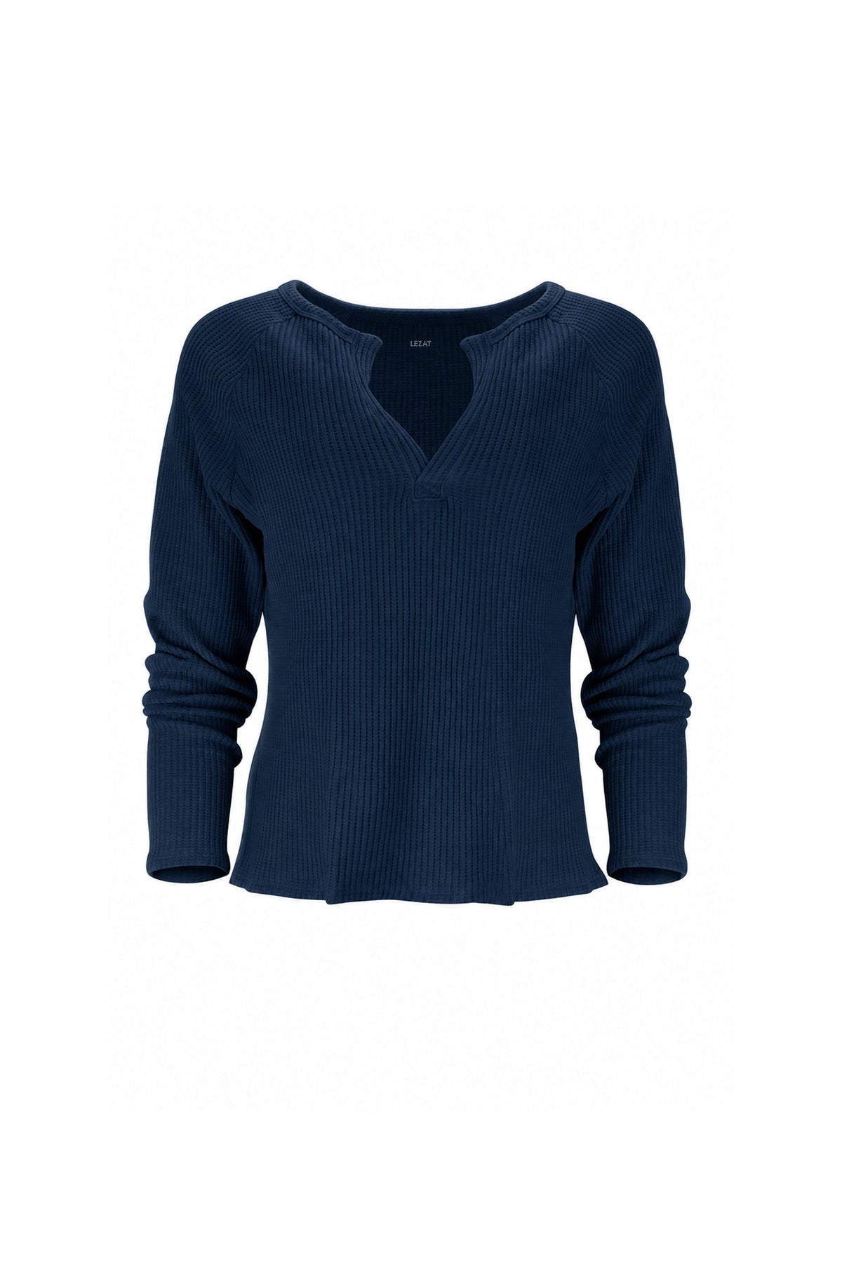 Jules Waffle Knit Organic Cotton V-Neck Pullover