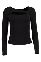 Paige Cotton Long Sleeve Cutout Top
