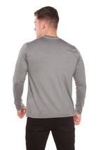 Custom Printed Men's Bamboo Viscose/Organic Cotton Long Sleeve T-Shirt