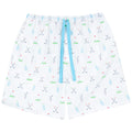 Men's Golf Sleep Shorts - Organic Cotton Poplin