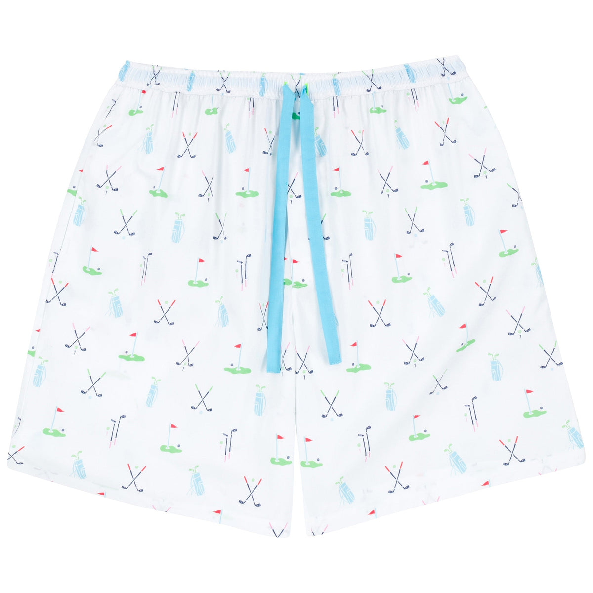 Men's Golf Sleep Shorts - Organic Cotton Poplin