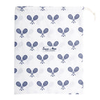 Men's Tennis Navy Long PJ Set - Organic Cotton Poplin