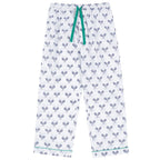 Men's Tennis Navy PJ Pants - Organic Cotton Poplin