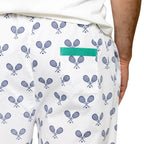 Men's Tennis Navy PJ Pants - Organic Cotton Poplin