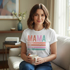 Minimalist Mama Graphic T-Shirt 100% Cotton Women's Casual Mom Life Top