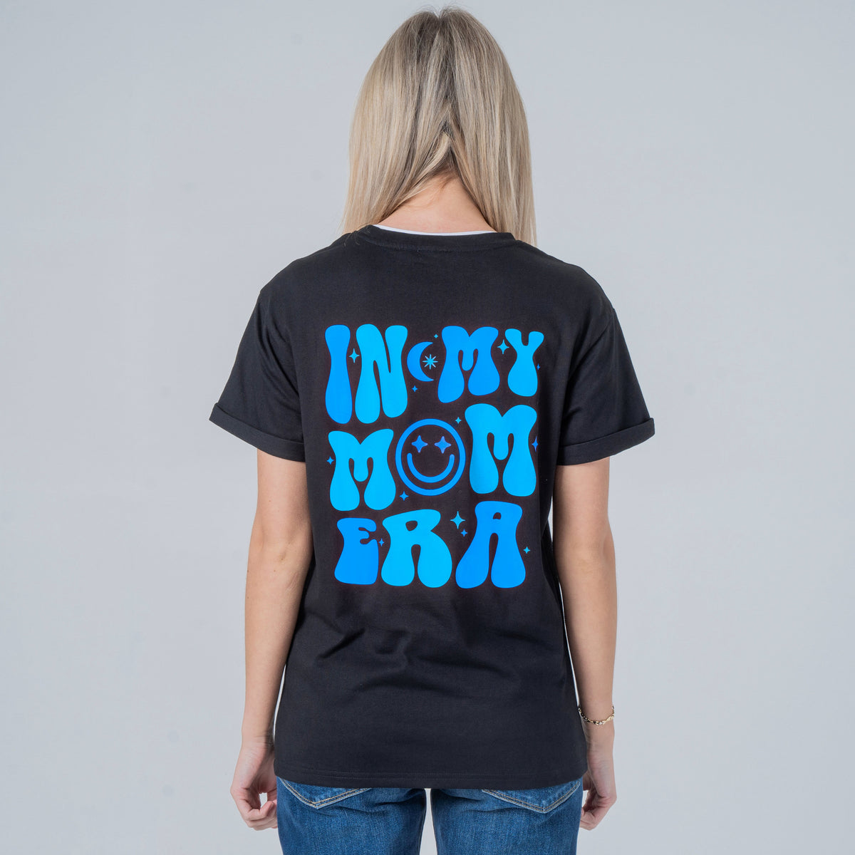 Mom Era Organic Cotton Nursing Tee - Blue