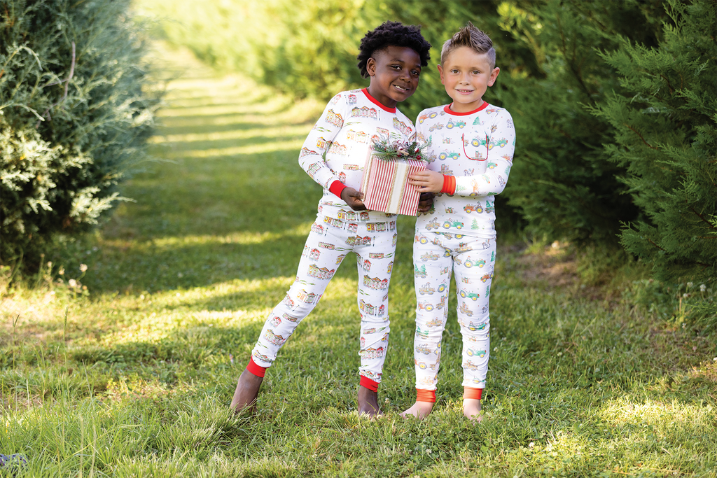 Moo-y Christmas Organic Cotton Christmas Kids Pajamas