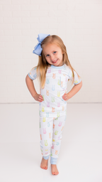 Hoppy Easter Organic Cotton Kids Pajamas