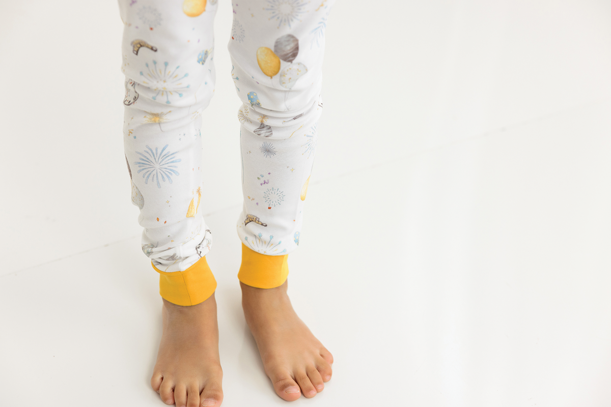 New Year's Eve Organic Cotton Kids Pajamas