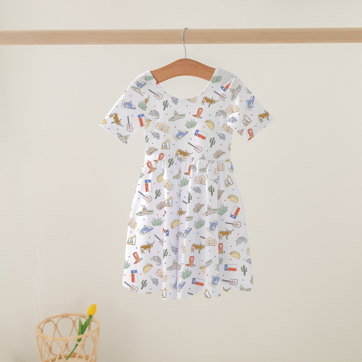 Texas Kids Organic Cotton Twirl Dress