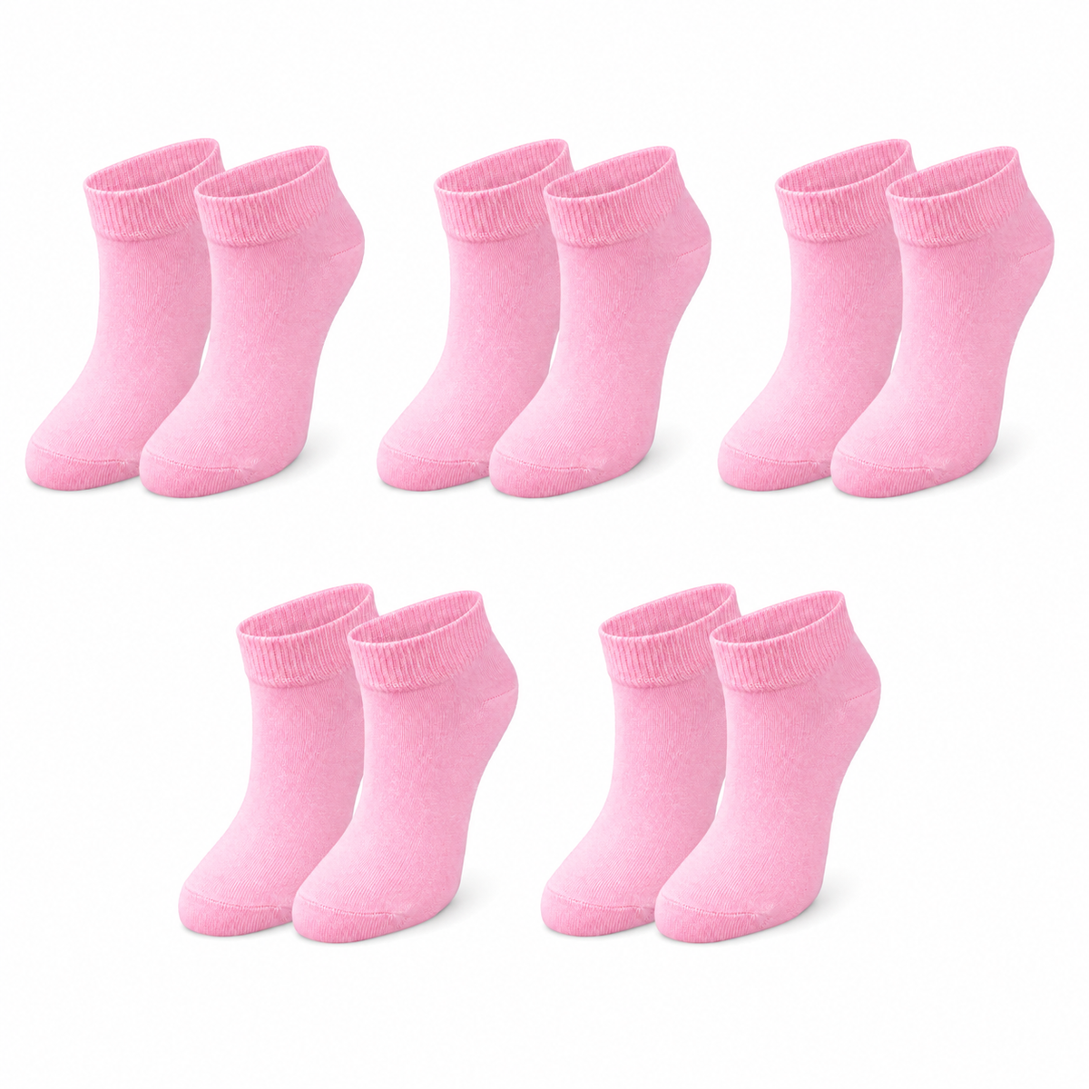 tittimitti® Kids' 98% Organic Cotton Ankle Socks – Lightweight Summer & Sneaker Socks