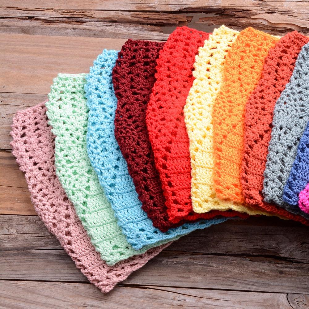 Handmade Vintage Crochet Bikinis Knitted Cotton Swimwear