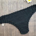 Handmade Vintage Crochet Bikinis Knitted Cotton Swimwear