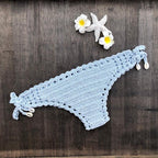 Handmade Vintage Crochet Bikinis Knitted Cotton Swimwear