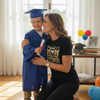 Proud Mom 2026 Graduate T-Shirt 100% Cotton Casual Top